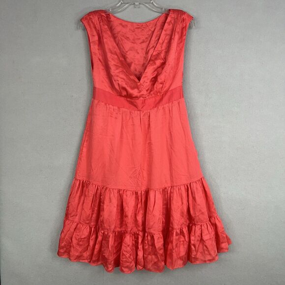 Lilly Pulitzer Dresses & Skirts - Lilly Pulitzer Dress Womens Size 6 Red Ruffle Feminine Romantic Resort Pockets